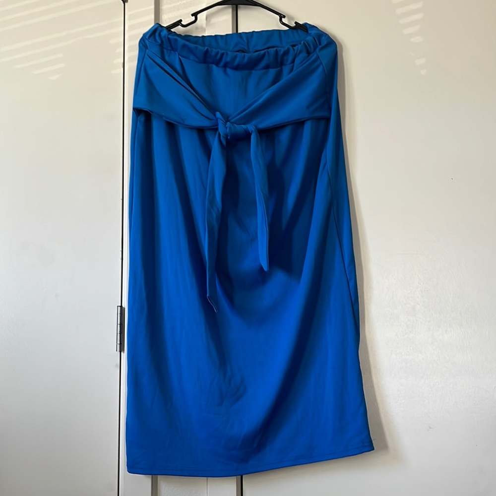 Blue Bodycon long skirts